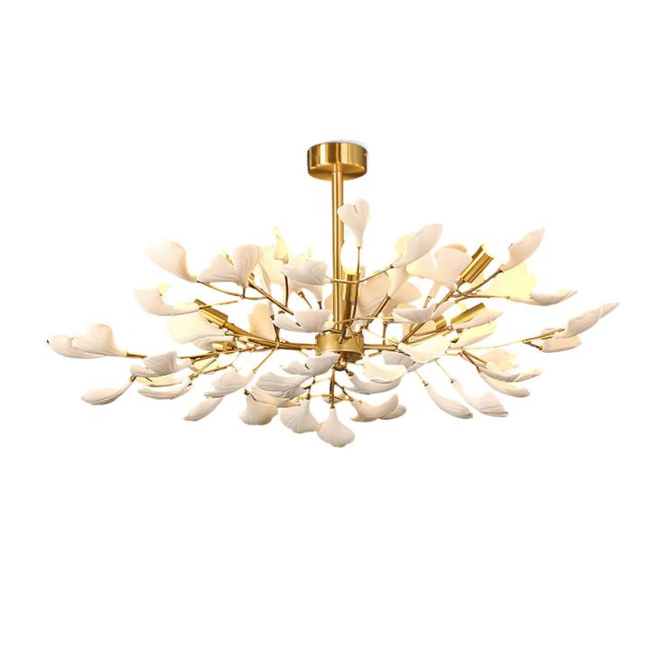 Ceramic Gingko Luxury Chandelier Style A - Zonesus