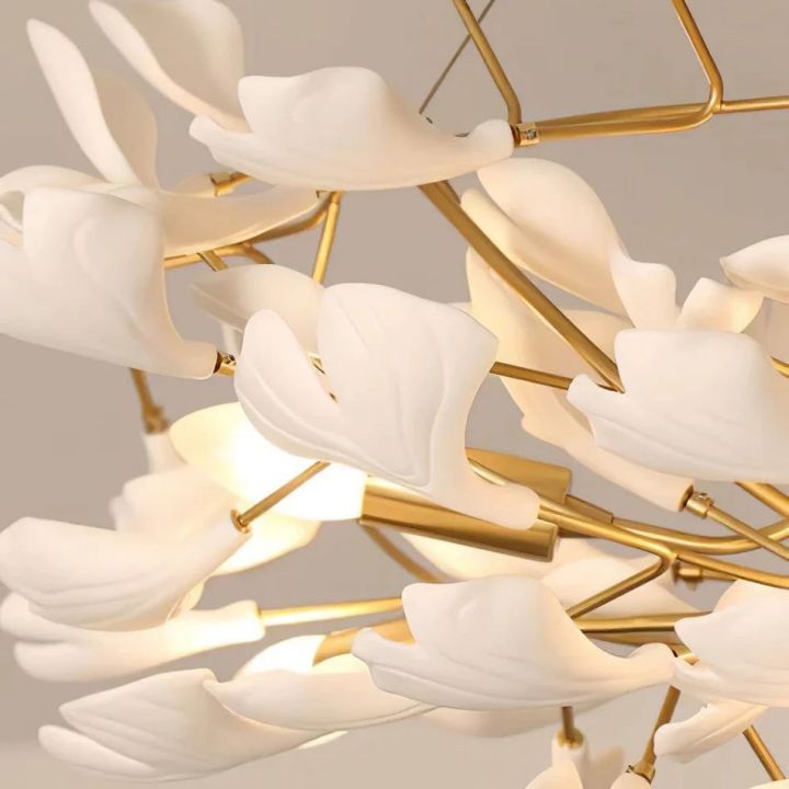 Ceramic Gingko Luxury Chandelier Style A - Zonesus