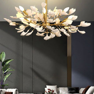 Ceramic Gingko Luxury Chandelier Style A - Zonesus