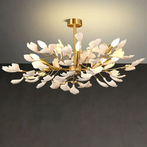 Ceramic Gingko Luxury Chandelier Style A - Zonesus