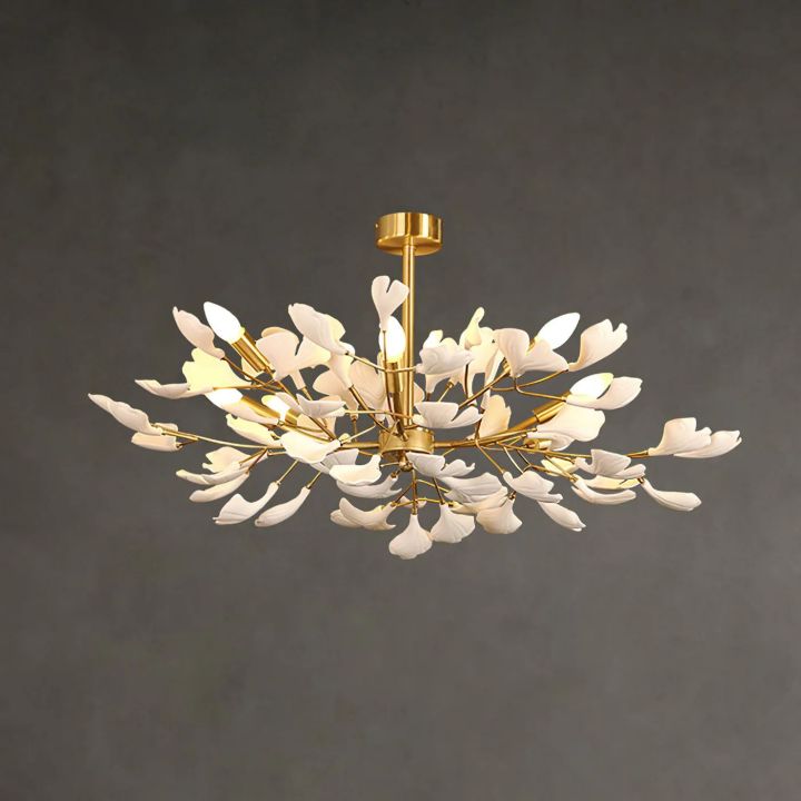 Ceramic Gingko Luxury Chandelier Style A - Zonesus
