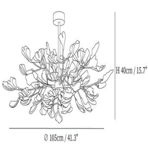 Ceramic Gingko Luxury Chandelier Style A - Zonesus