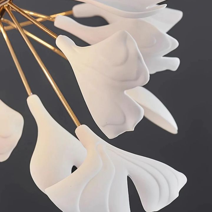 Ceramic Gingko Luxury Chandelier Style A - Zonesus