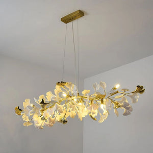 Ceramic Ginkgo Luxury Chandelier Style C - Zonesus