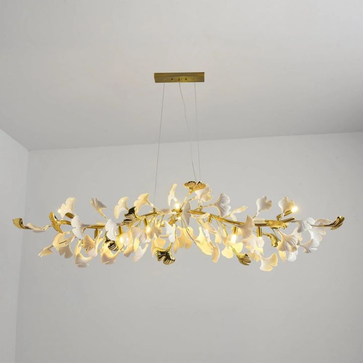 Ceramic Ginkgo Luxury Chandelier Style C - Zonesus