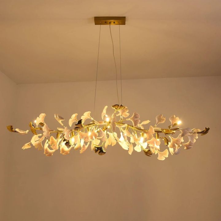Ceramic Ginkgo Luxury Chandelier Style C - Zonesus