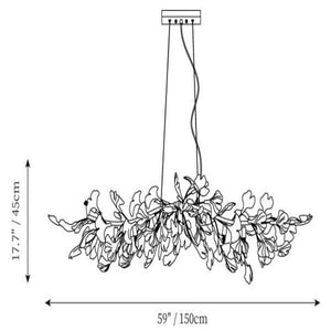 Ceramic Ginkgo Luxury Chandelier Style C - Zonesus