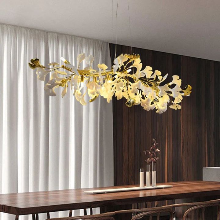 Ceramic Ginkgo Luxury Chandelier Style C - Zonesus
