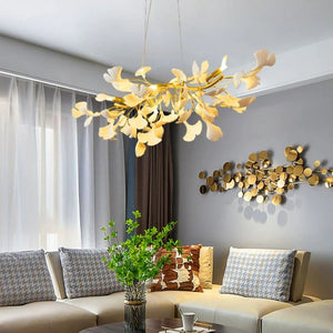 Ceramic Ginkgo Luxury Chandelier Style C - Zonesus