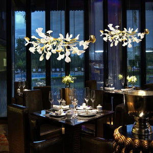 Ceramic Ginkgo Luxury Chandelier Style C - Zonesus