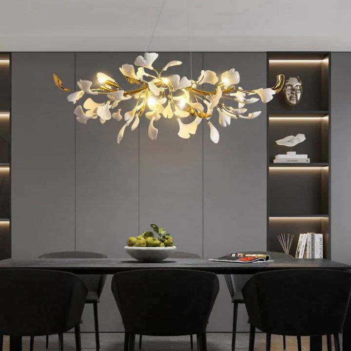 Ceramic Ginkgo Luxury Chandelier Style C - Zonesus