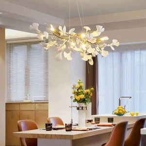 Ceramic Ginkgo Luxury Chandelier Style C - Zonesus