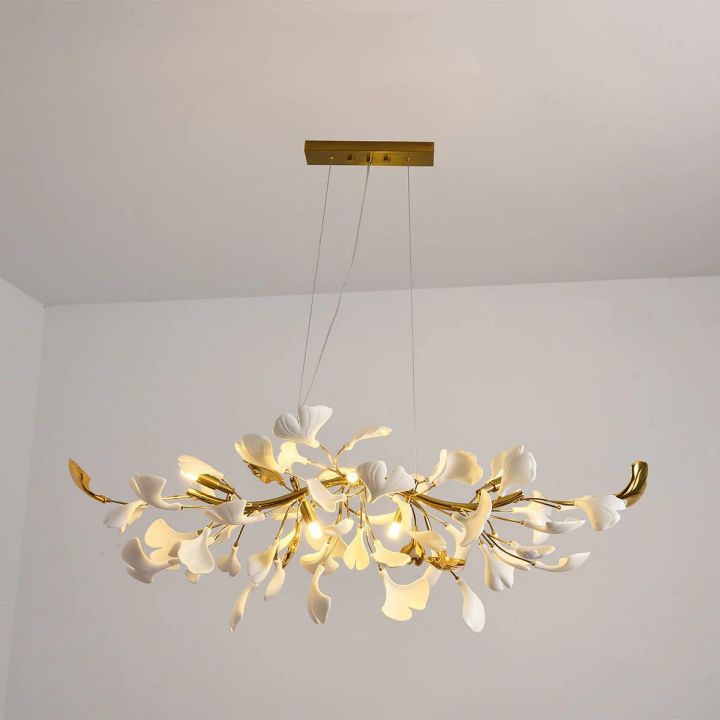 Ceramic Ginkgo Luxury Chandelier Style C - Zonesus