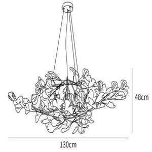 Ceramic Ginkgo Luxury Chandelier Style D - Zonesus