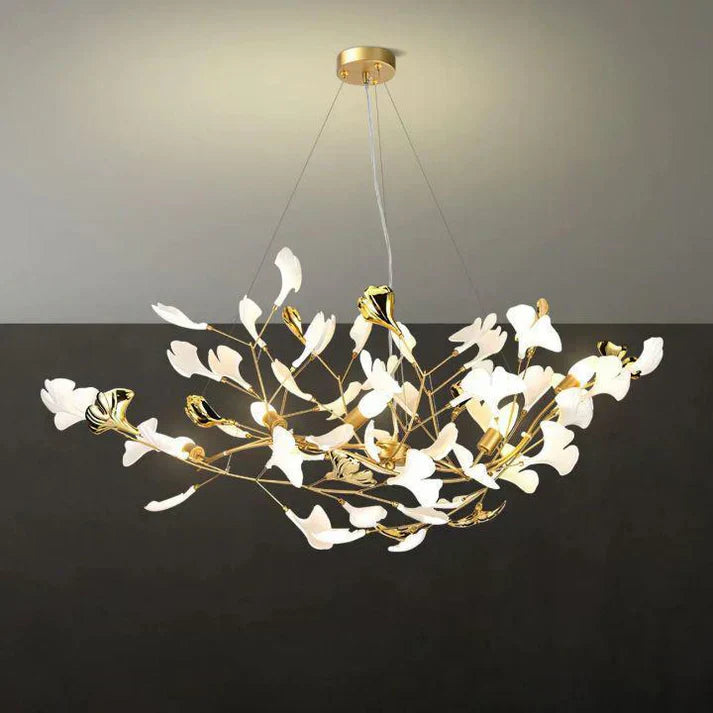 Ceramic Ginkgo Luxury Chandelier Style D - Zonesus