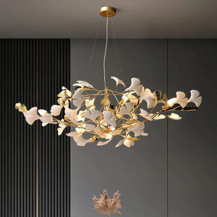 Ceramic Ginkgo Luxury Chandelier Style D - Zonesus