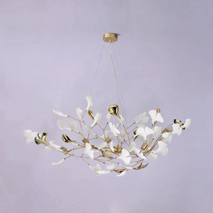 Ceramic Ginkgo Luxury Chandelier Style D - Zonesus
