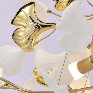 Ceramic Ginkgo Luxury Chandelier Style D - Zonesus