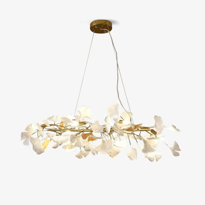 Ceramic Ginkgo Luxury Chandelier Style E - Zonesus