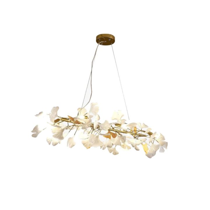 Ceramic Ginkgo Luxury Chandelier Style E - Zonesus