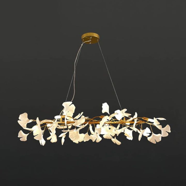 Ceramic Ginkgo Luxury Chandelier Style E - Zonesus
