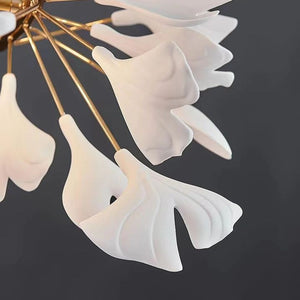 Ceramic Ginkgo Luxury Chandelier Style E - Zonesus