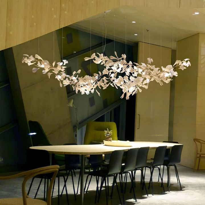 Ceramic Ginkgo Luxury Chandelier Style F - Zonesus