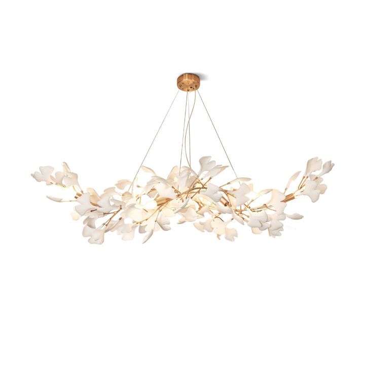 Ceramic Ginkgo Luxury Chandelier Style F - Zonesus