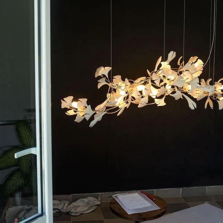 Ceramic Ginkgo Luxury Chandelier Style G - Zonesus
