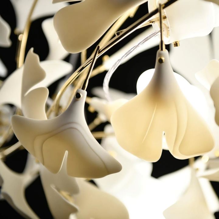 Ceramic Ginkgo Luxury Chandelier Style G - Zonesus