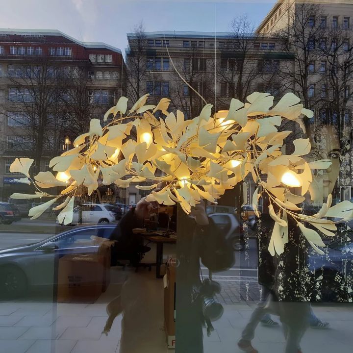 Ceramic Ginkgo Luxury Chandelier Style G - Zonesus
