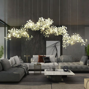 Ceramic Ginkgo Luxury Chandelier Style H - Zonesus