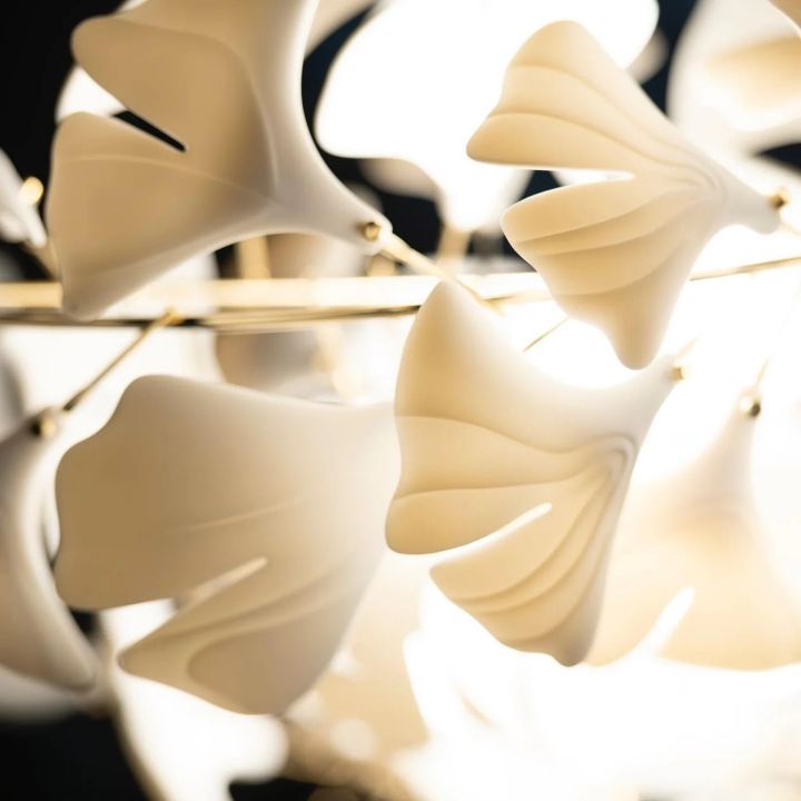 Ceramic Ginkgo Luxury Chandelier Style H - Zonesus