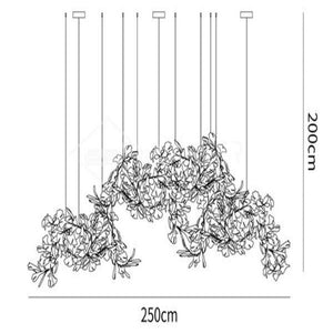Ceramic Ginkgo Luxury Chandelier Style H - Zonesus