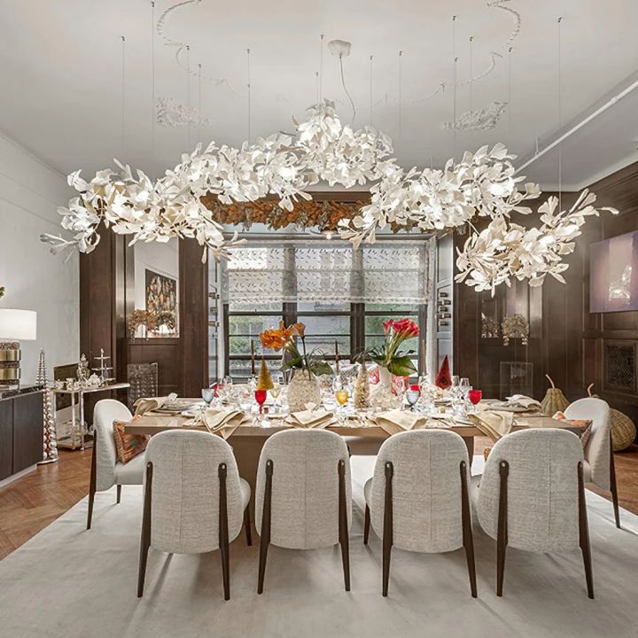 Ceramic Ginkgo Luxury Chandelier Style H - Zonesus