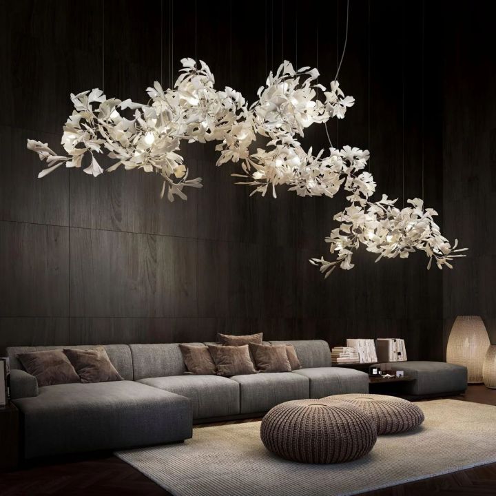 Ceramic Ginkgo Luxury Chandelier Style H - Zonesus