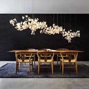 Ceramic Ginkgo Luxury Chandelier Style H - Zonesus