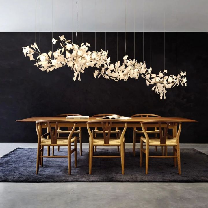 Ceramic Ginkgo Luxury Chandelier Style H - Zonesus
