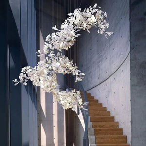 Ceramic Ginkgo Luxury Chandelier Style H - Zonesus