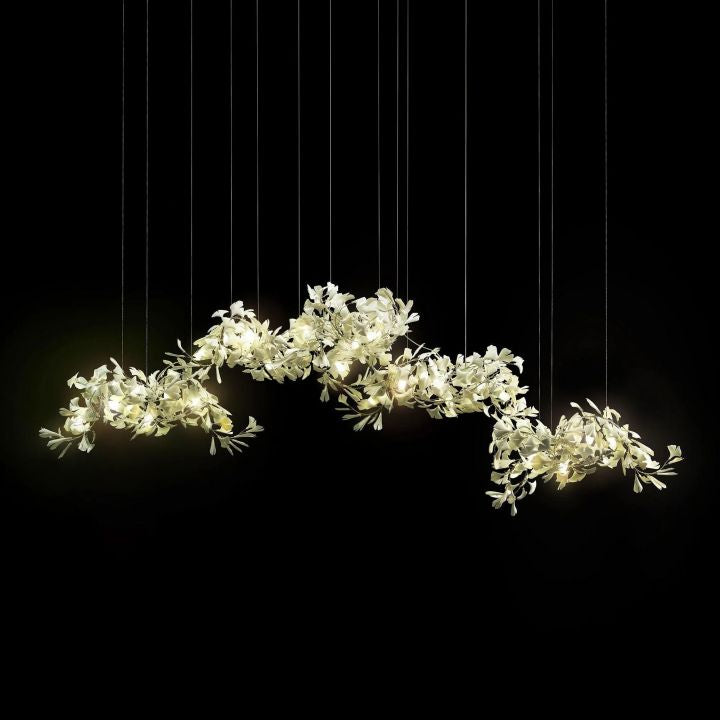 Ceramic Ginkgo Luxury Chandelier Style H - Zonesus