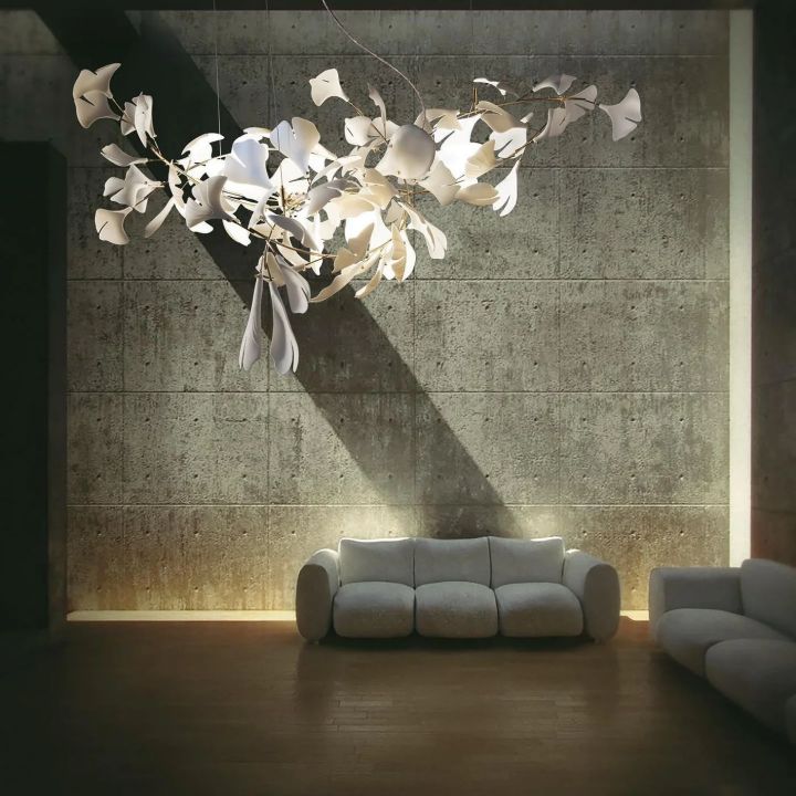 Ceramic Ginkgo Luxury Chandelier Style IC - Zonesus