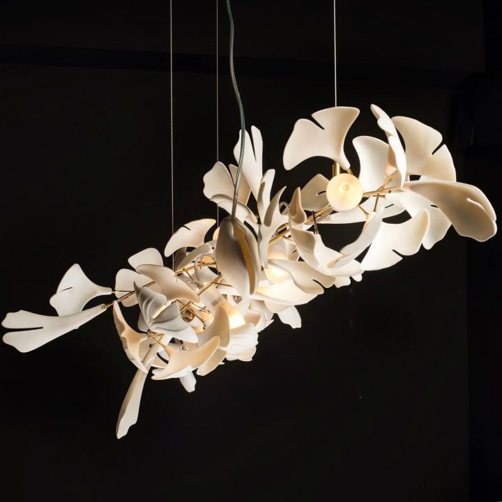 Ceramic Ginkgo Luxury Chandelier Style IC - Zonesus