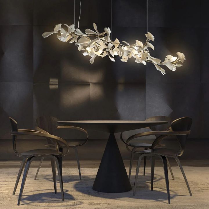 Ceramic Ginkgo Luxury Chandelier Style IC - Zonesus
