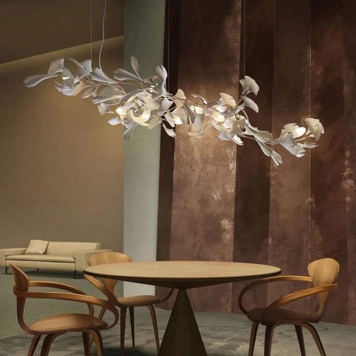 Ceramic Ginkgo Luxury Chandelier Style IC - Zonesus