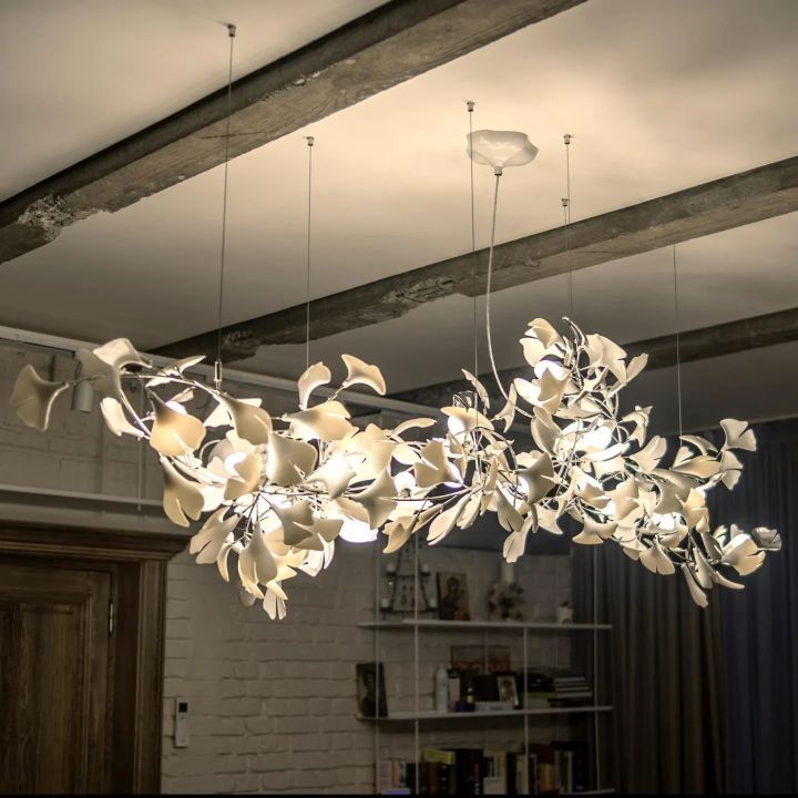 Ceramic Ginkgo Luxury Chandelier Style IC - Zonesus
