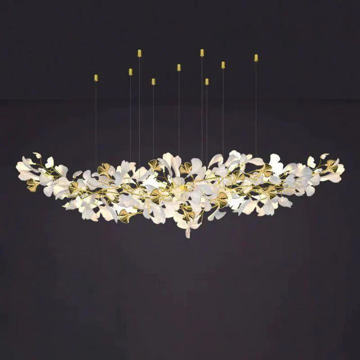 Ginkgo Ceramic A Branch Chandelier - Zonesus