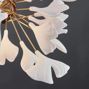 Ceramic Ginkgo Branch Chandelier - Zonesus