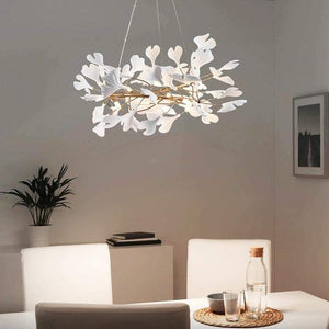 Ceramic Ginkgo Round Chandelier - Zonesus