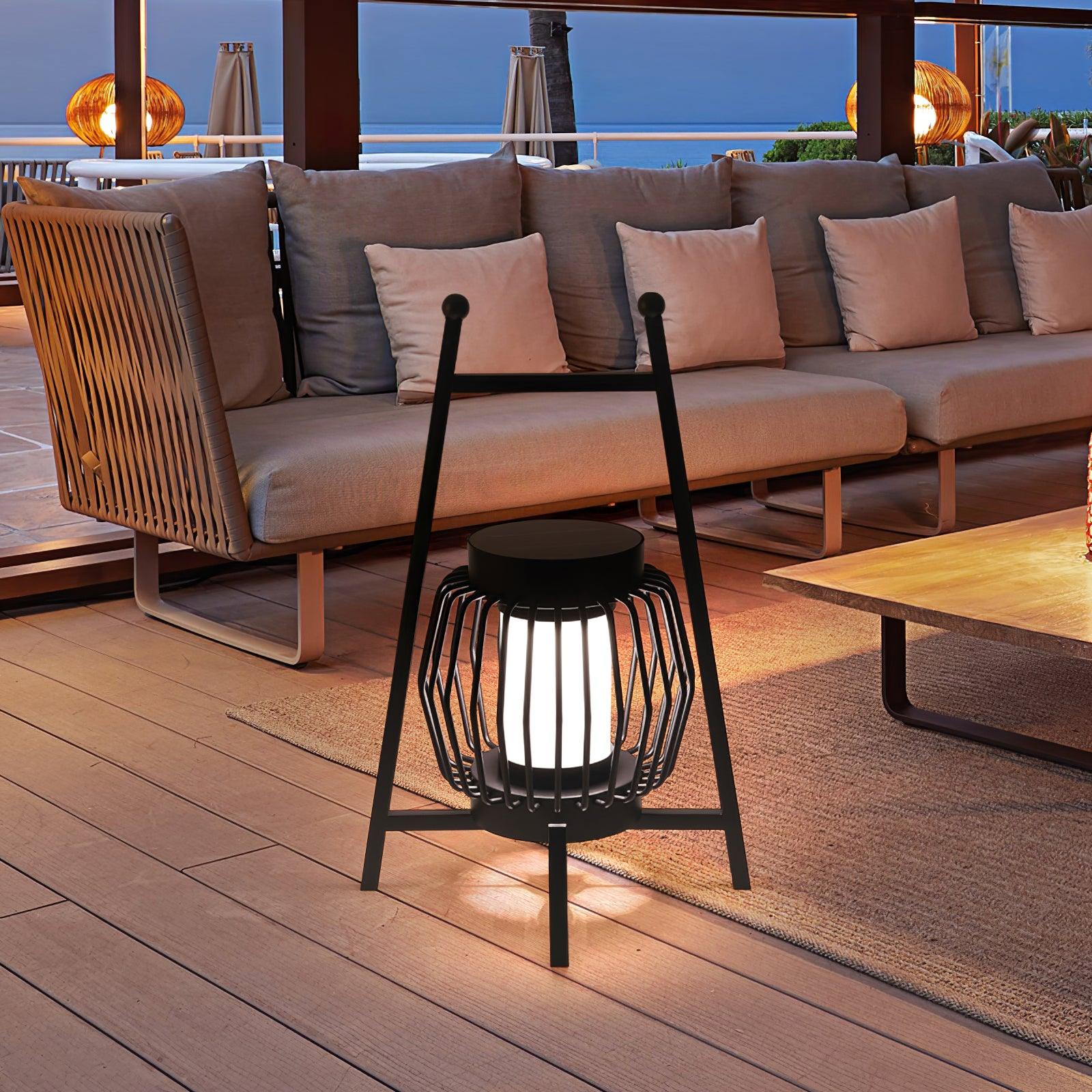 Nordic Glow Solar Outdoor Floor Lamp