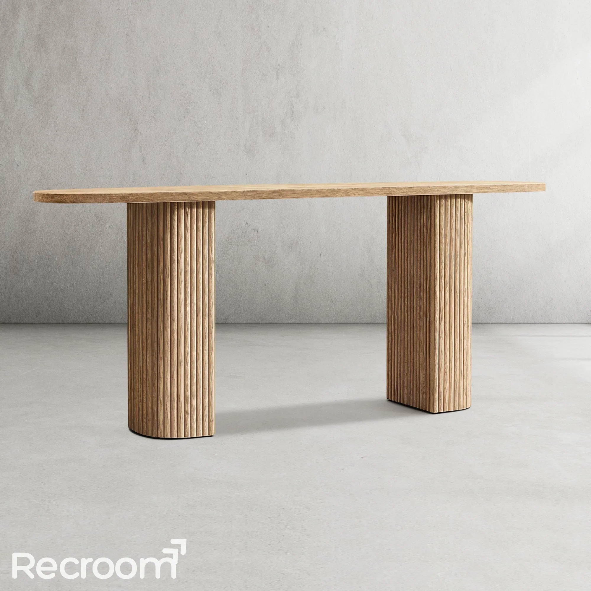 Muelho Plank Wood Console Table - Zonesus